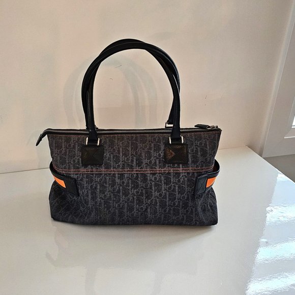 DIOR Christian Dior Denim Blue Trotter Flight Bag - Picture 10 of 16